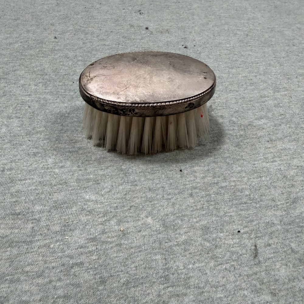 Webster Sterling Silver Brush Small Silver Vintage Grooming Hair Clothes Vanity